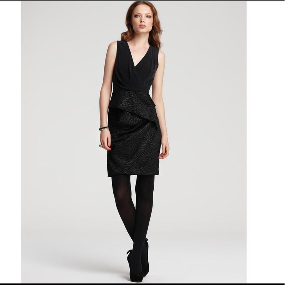 NWT Cynthia Steffe Black Emmalina Cocktail Dress